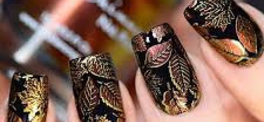 آموزش طراحی ناخن - آموزش طراحی ناخن پاییزی 2017