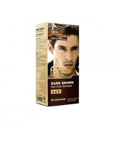 رنگ مو مردانه فاربن - قهوه ای تیره- farben